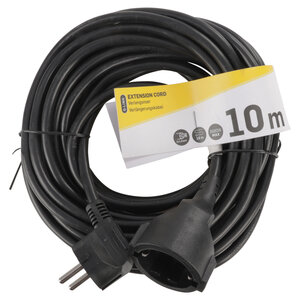 Q-Link verlengsnoer randaarde H05VV-F max 3680W zwart 3 x 1.5 mm² 10 m