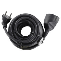 Q-Link verlengsnoer randaarde H05VV-F max 3680W zwart 3 x 1.5 mm² 10 m