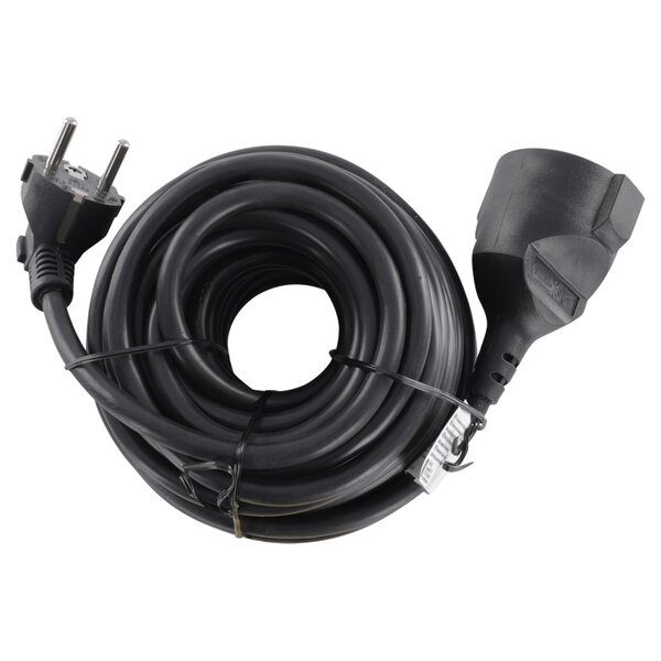 Q-Link verlengsnoer randaarde H05VV-F max 3680W zwart 3 x 1.5 mm² 10 m