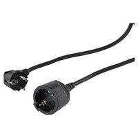 Q-Link verlengsnoer randaarde H05VV-F max 3680W zwart 3 x 1.5 mm² 10 m