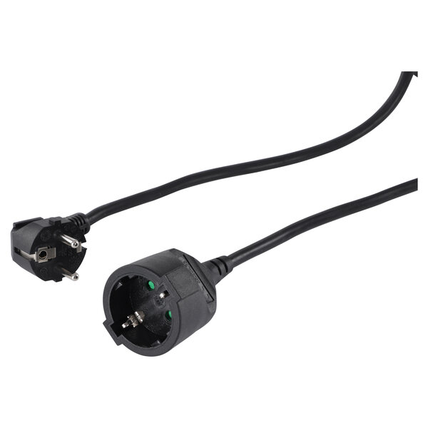 Q-Link verlengsnoer randaarde H05VV-F max 3680W zwart 3 x 1.5 mm² 10 m