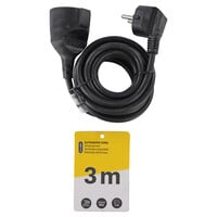 Q-Link verlengsnoer randaarde max 3680W zwart 3 x 1.5 mm² 3 m