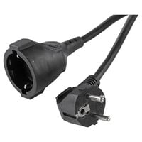 Q-Link verlengsnoer randaarde max 3680W zwart 3 x 1.5 mm² 3 m