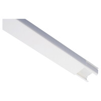 Leidinglijst wit 20 x 10 mm 2 m