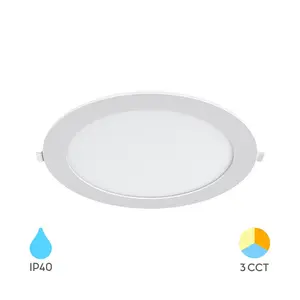 Braytron led inbouw spot rond wit 18W IP40 CCT 3000K/4000K/6500K