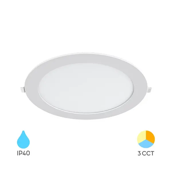 Braytron led inbouw spot rond wit 18W IP40 CCT 3000K/4000K/6500K