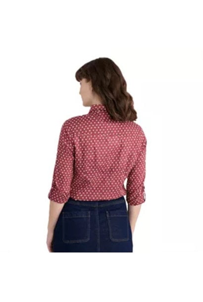 Larissa shirt polkadot redberry