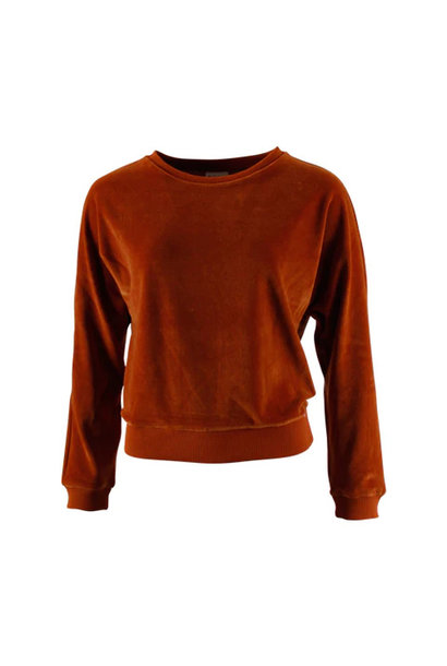 Sweater Lima brown velvet