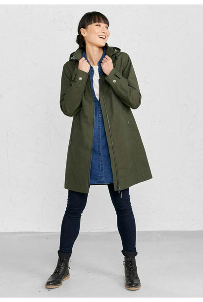 Seasalt Coverack Coat woodland