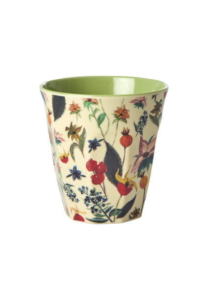 Cup with winter Rosebuds Print