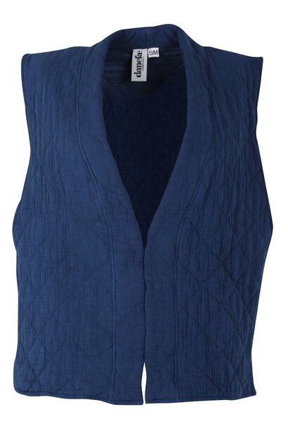 danevibeke quilt vest deep blue