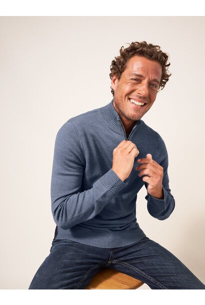 Newport Merino Funnel Chamb blue