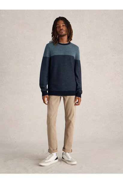 Newport Merino Jacquard Crew
