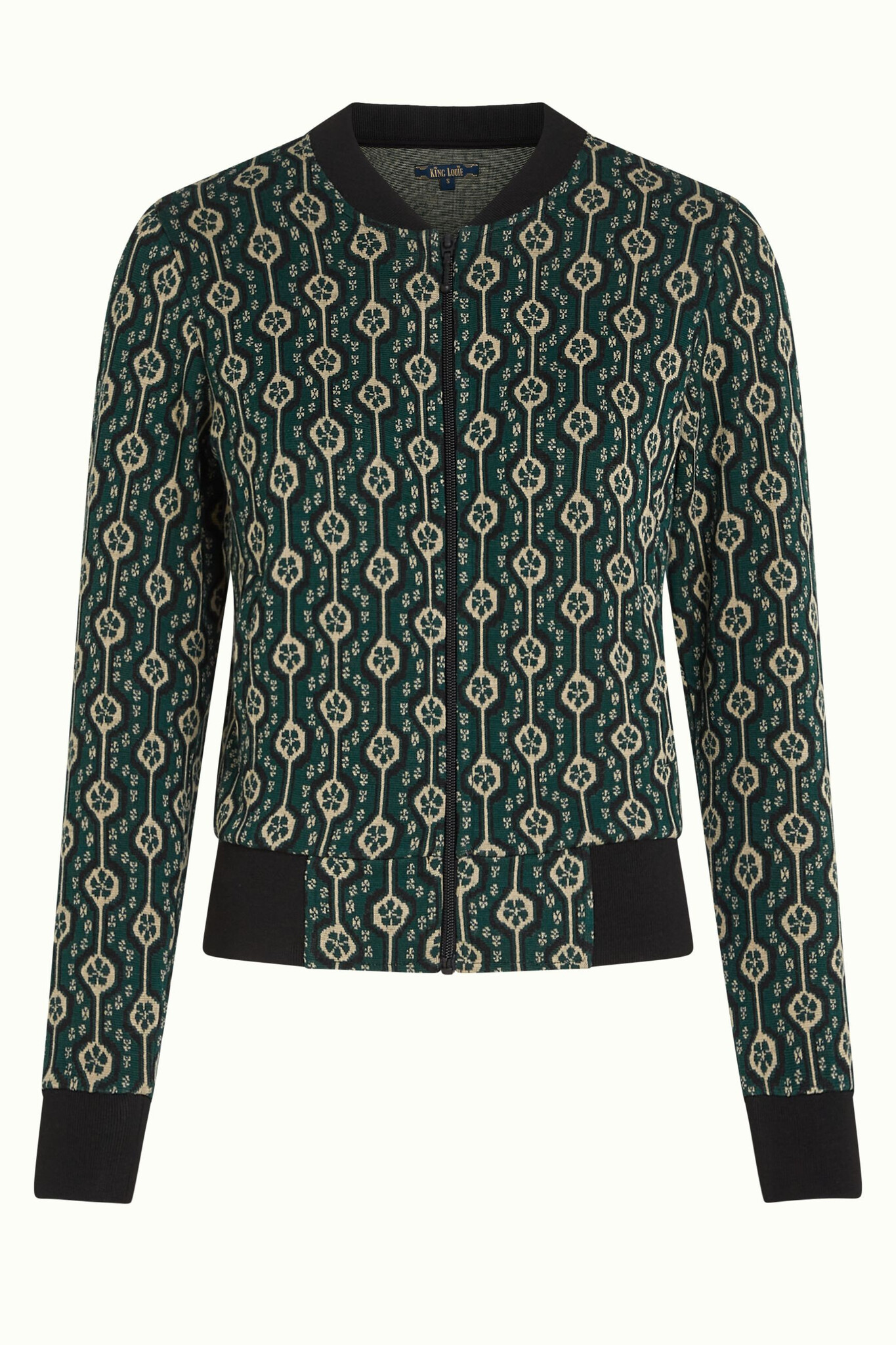 Bessie Jacket Carnaby Jacquard urban green-3