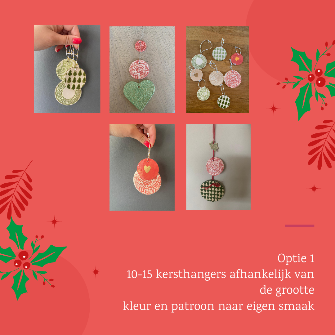 Workshop kerstkeramiek Kerameri vrijdag 29 november-2