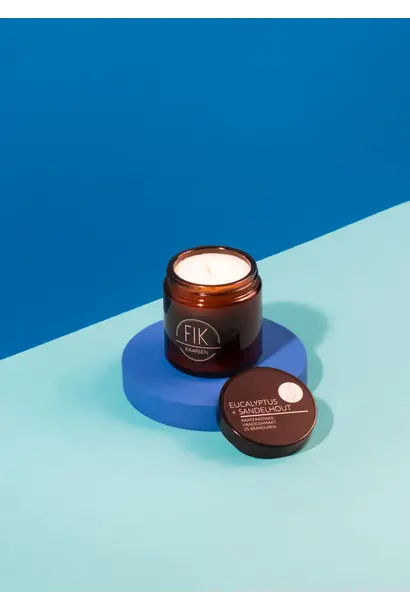 Fik kaars, Eucalyptus+sandelhout, katoen lont