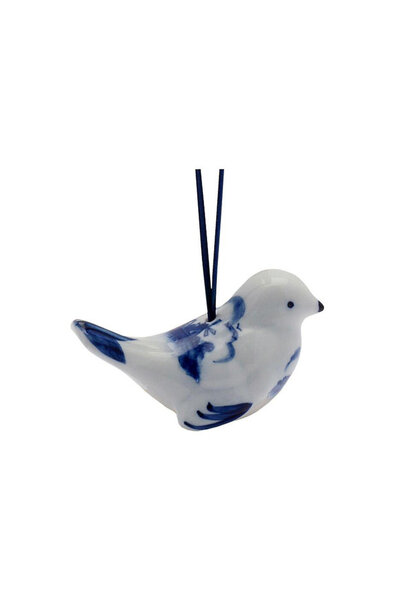 vogel delftsblauw keramiek 4 cm