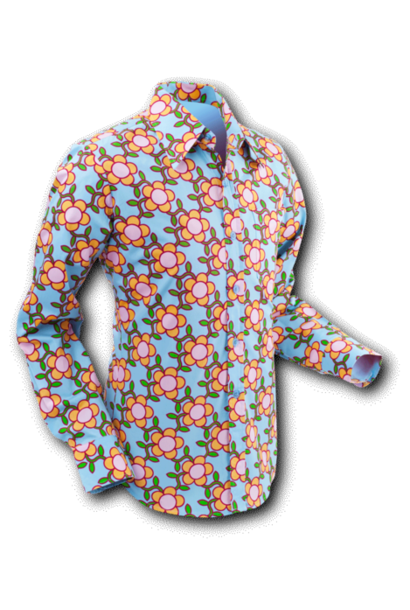 Flowergrid blue
