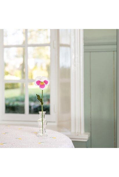 viooltje vilt wit roze
