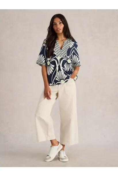 Ash Linen Blend Top