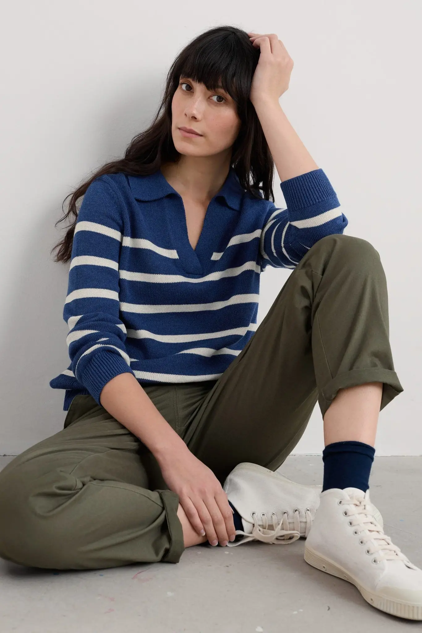 Barbizan jumper Veneer Washed Marine Chalk-1