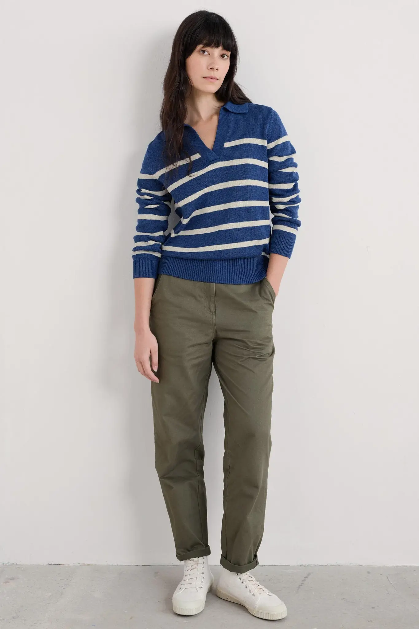 Barbizan jumper Veneer Washed Marine Chalk-2