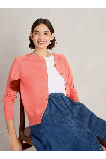 Lulu Cardi mid coral