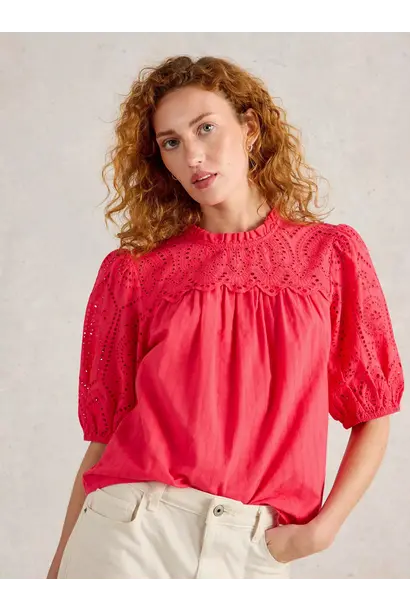 Lexi Cotton broderie top