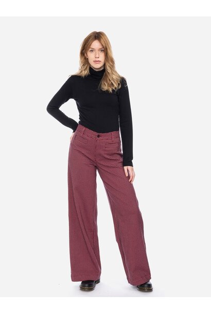Lacy rood roze geruit 52538