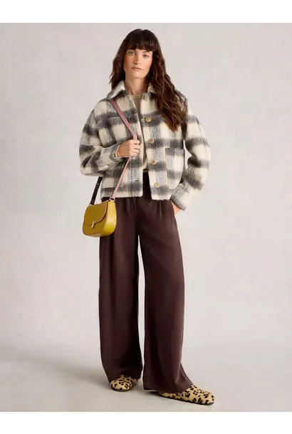 Alexa Check Wool Blend Jacket