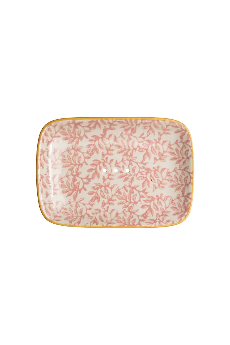 Soap Dish Floral roze-1