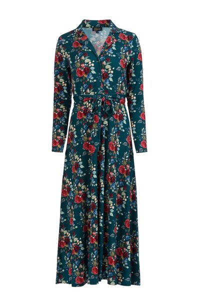 Helena Dress Autumn bouqet
