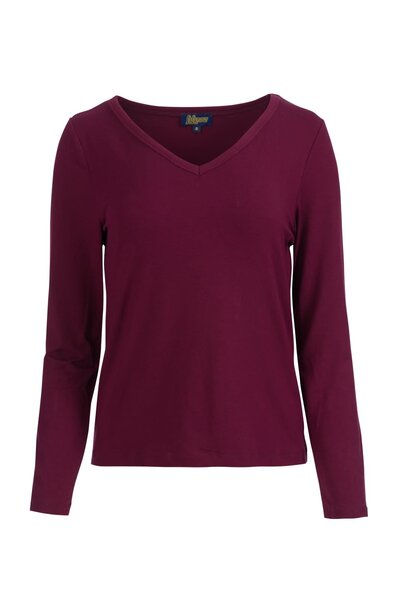 Lynn top plaine bordeaux