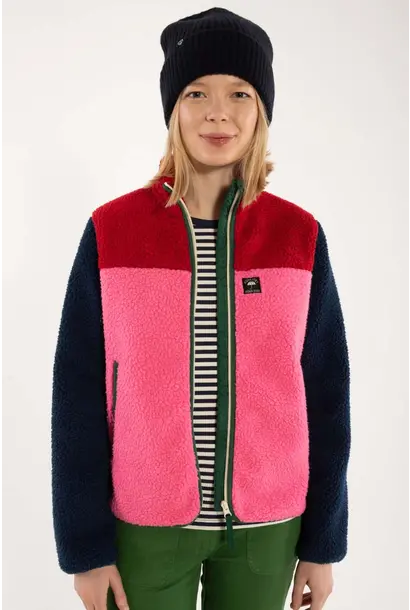 Danebirk Fleece Zip Up red/dk