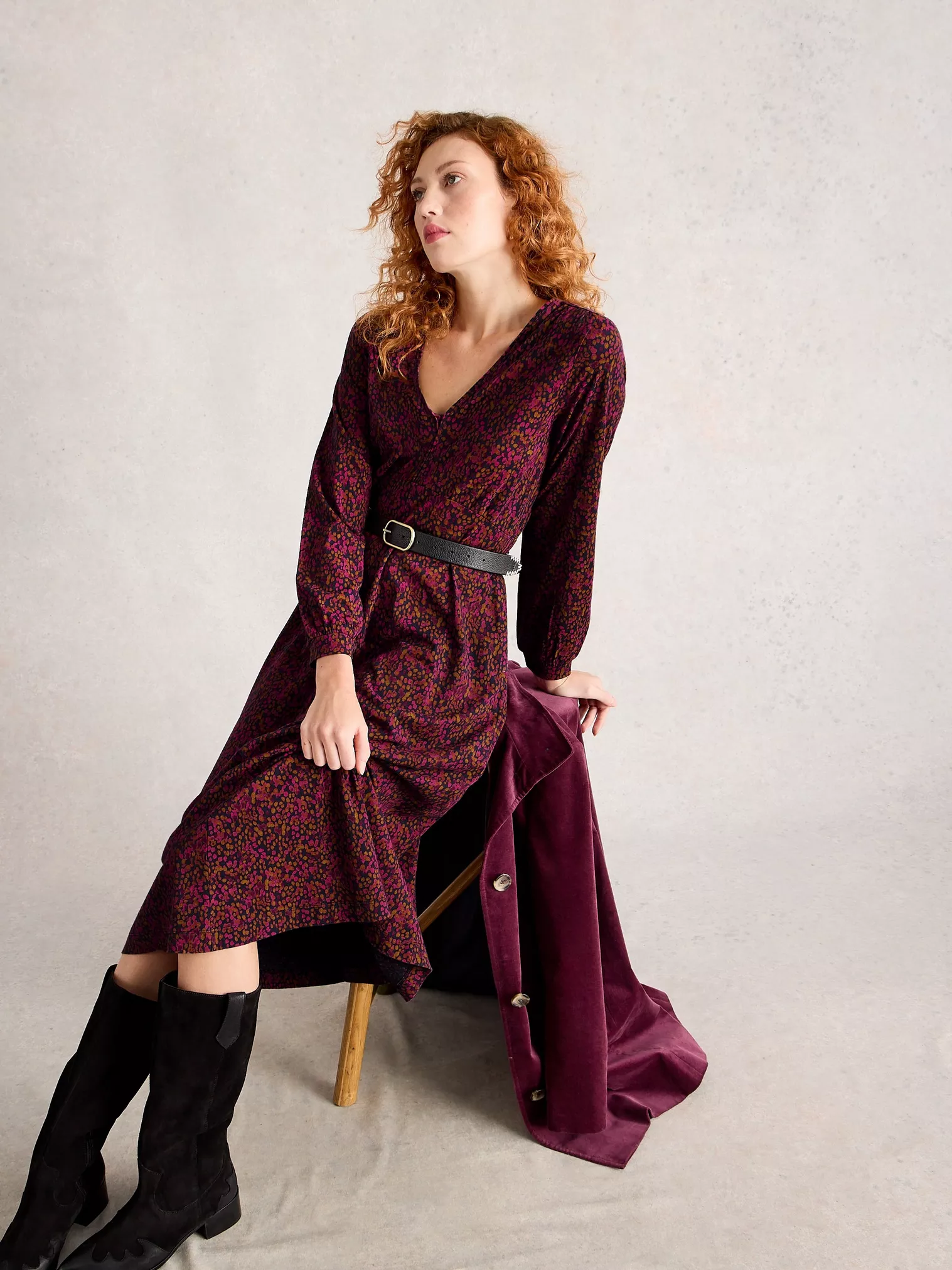 Megan Jersey Dress pink mlt-1