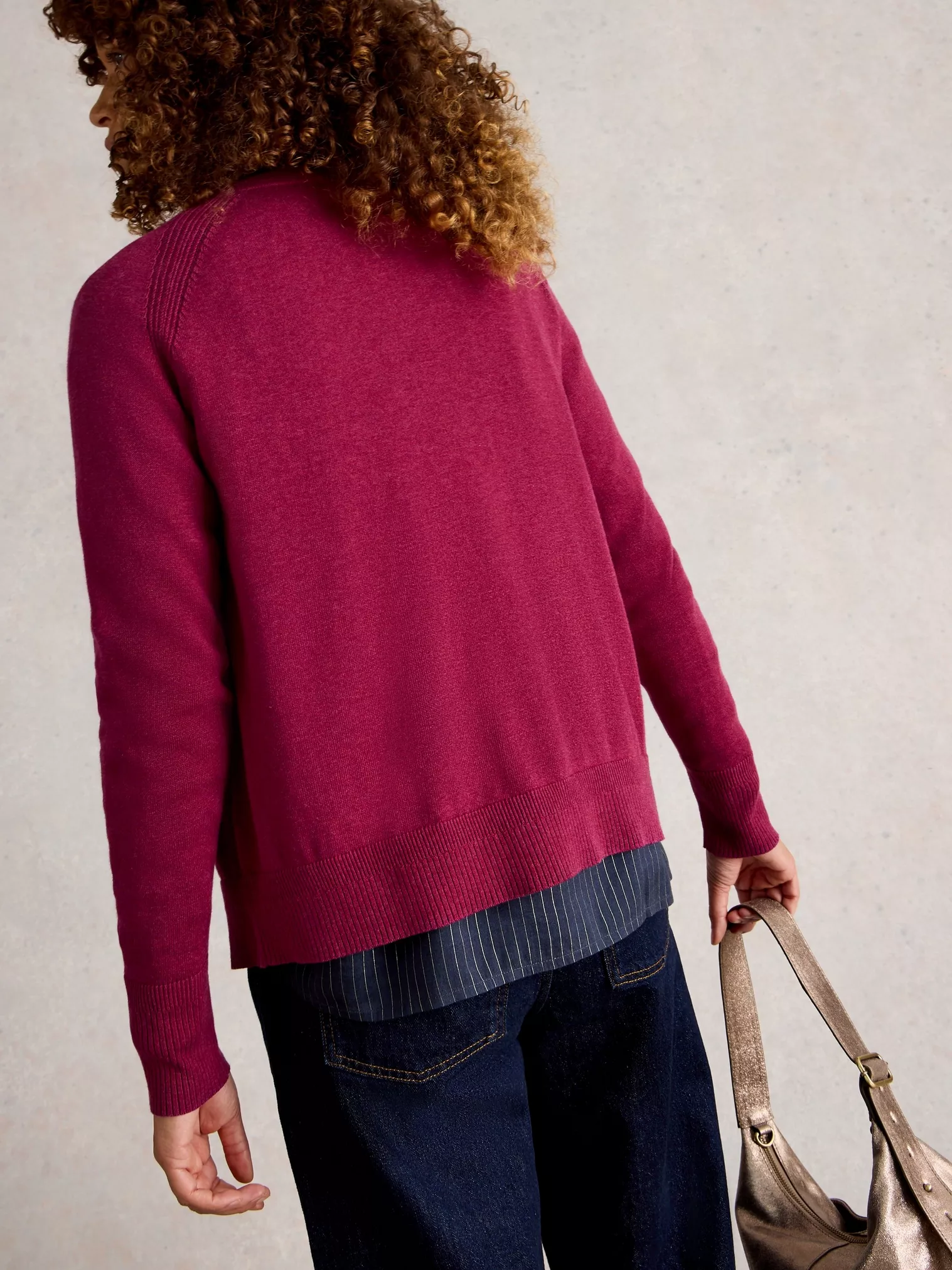 Lulu Cardigan dk plum-4