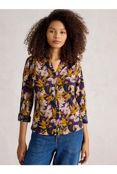 Annie Blouse Navy Multi