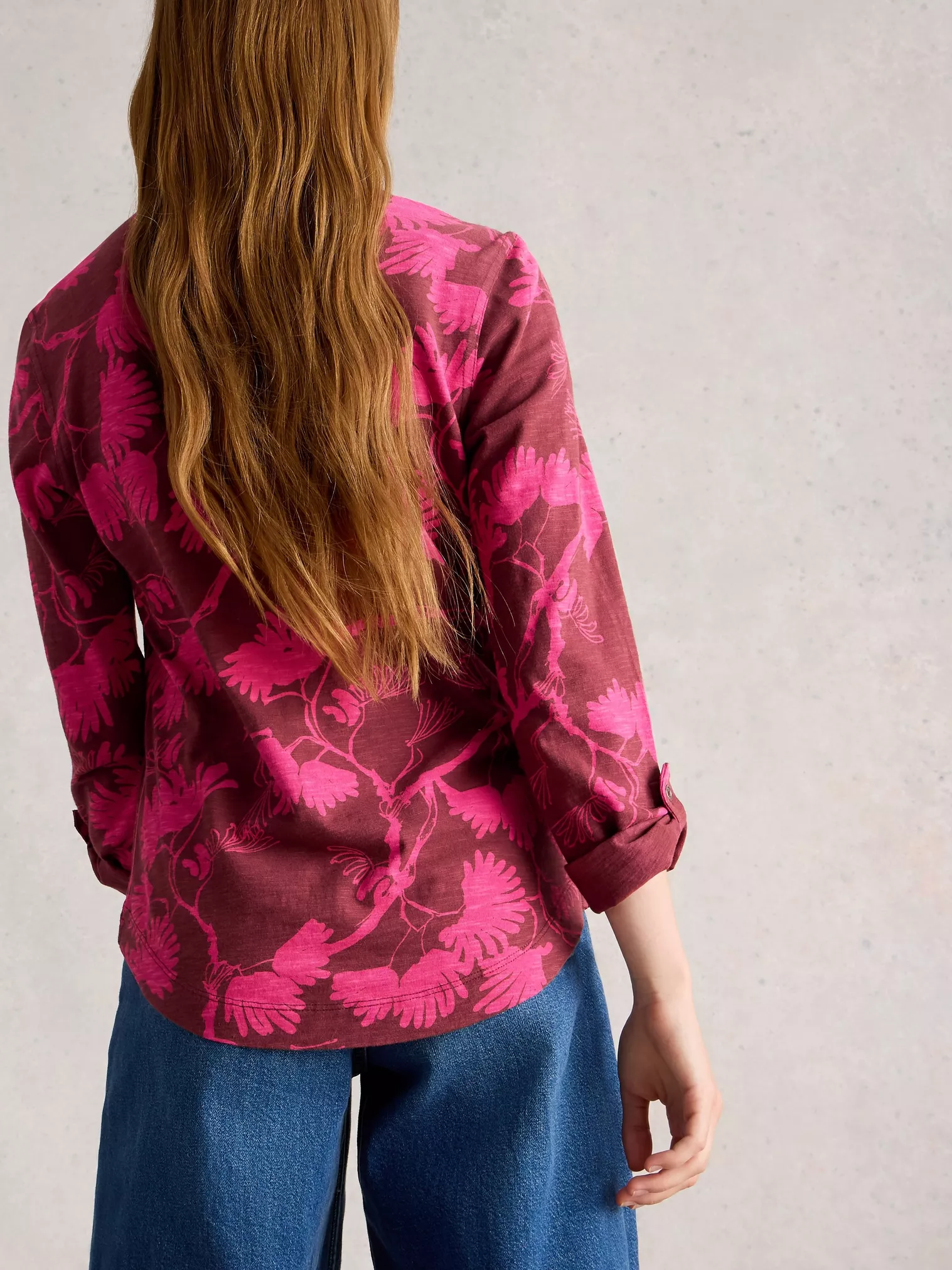 Annie jersey blouse plum pr-4