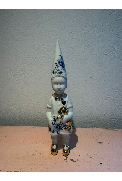 kleine jongen puntmuts delfts blauw