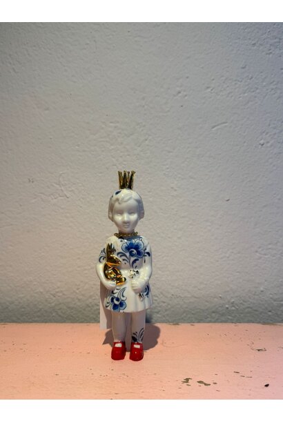 pupke mini kroontje all over delftsblauw