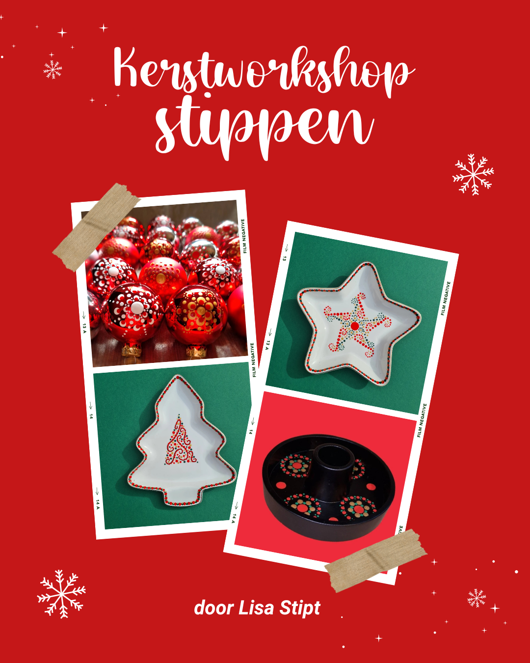 Workshop kerststippen 22 november 13.00-1