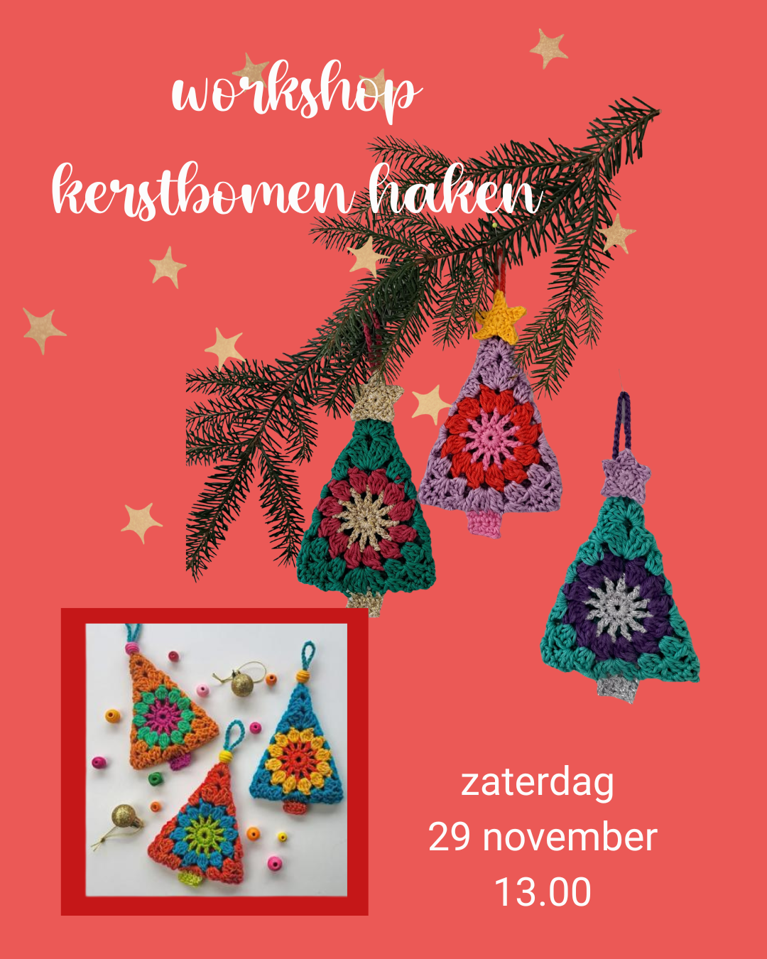 Kerstbomen haken 29 november 13.00-1