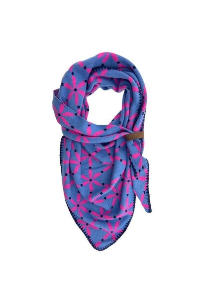 scarf jasmine blue