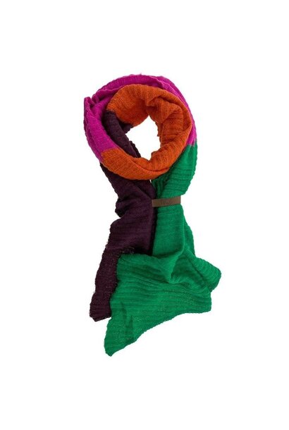 Scarf Fem Quattro  groen oranje