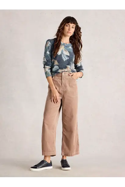 Jodie printed foil jumper