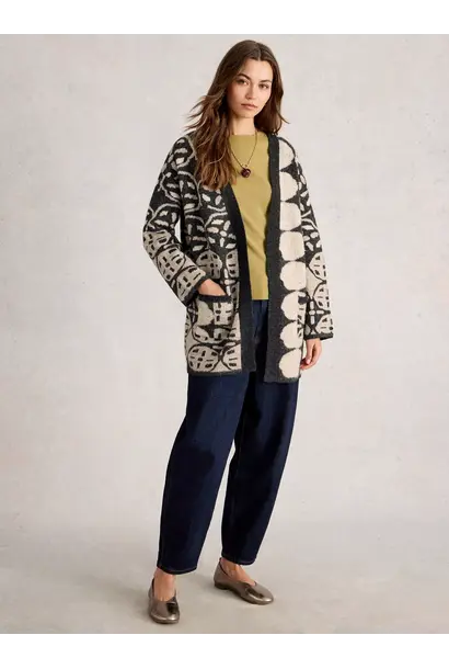 jewel longline cardi nat mlt