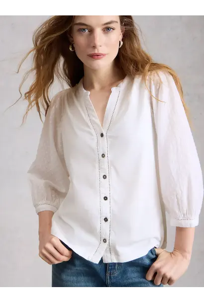 daisy dobby mix top bril white