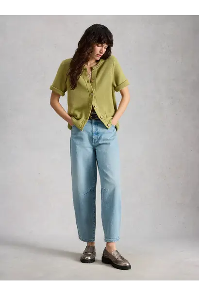 Aubrey barrel leg light denim