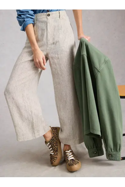Tia Linen wide leg crop