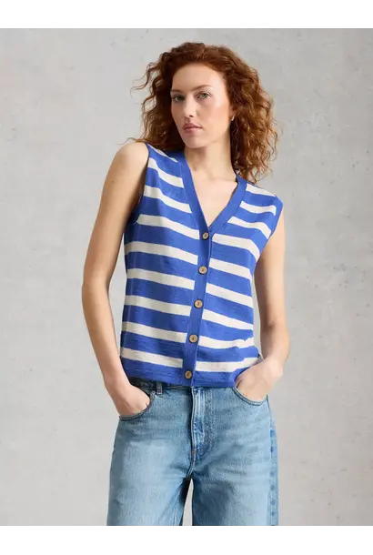 nova linen blen  stripe top